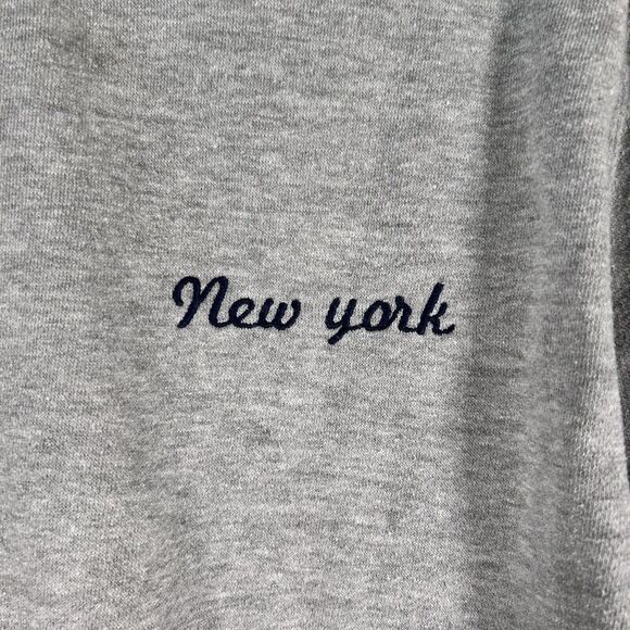 John Galt New York Sweater Women's Small Grey Cropped Long Sleeve Crew Neck - Picture 4 of 7